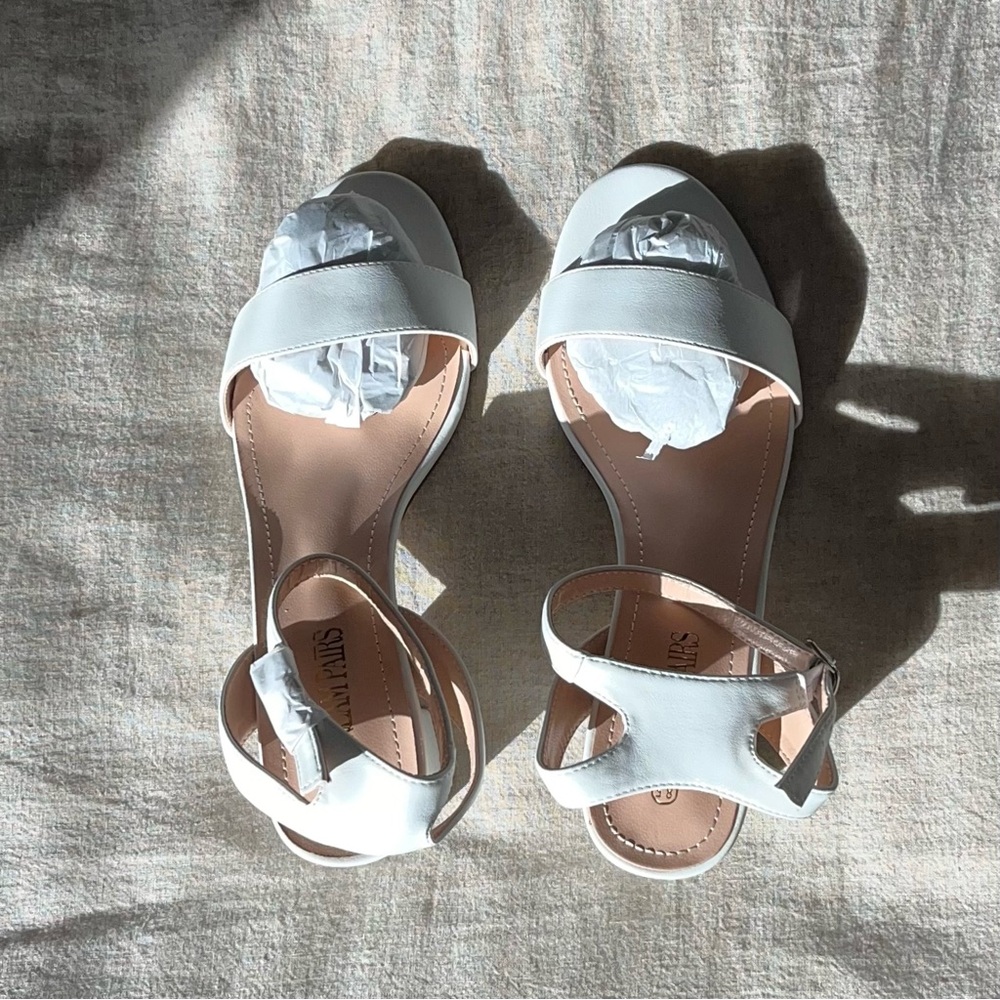 White Heel Sandals